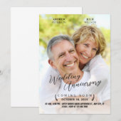 Huwelijksverjaardag fotofilm film poster kaart (Voorkant / Achterkant)