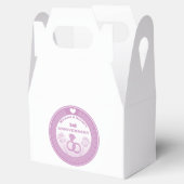 Huwelijksverjaardag Lace look verander het jaar Bedankdoosjes (Geopend)