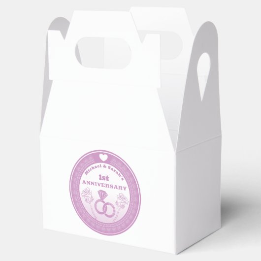 Huwelijksverjaardag Lace look verander het jaar Bedankdoosjes (Geopend)