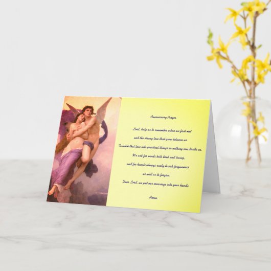Huwelijksverjaardagsgebed Kaart (Gele Bloem)
