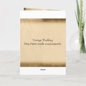 Huwelijksverjaardagskaart uit het verleden kaart (Achterkant)