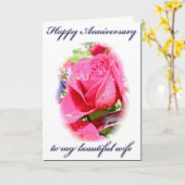 Huwelijksverjaardagskaart voor Rosebud Kaart (Gele Bloem)