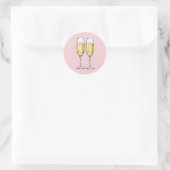 Huwelijksverjaardagsstickers Ronde Sticker (Tas)