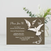 huwelijksverjaardagsuitnodigingen kaart (Staand voorkant)