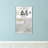 huwelijksverklaring Frederick V Canvas Afdruk (Insitu (Houten vloer))