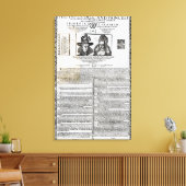 huwelijksverklaring Frederick V Canvas Afdruk (Insitu (Woonkamer))