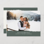 huwelijksverklaring met kerstcadeau briefkaart (Voorkant / Achterkant)