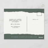 huwelijksverklaring met kerstcadeau briefkaart (Achterkant)