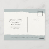 huwelijksverklaring met kerstcadeau briefkaart (Achterkant)