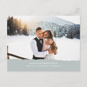 huwelijksverklaring met kerstcadeau briefkaart