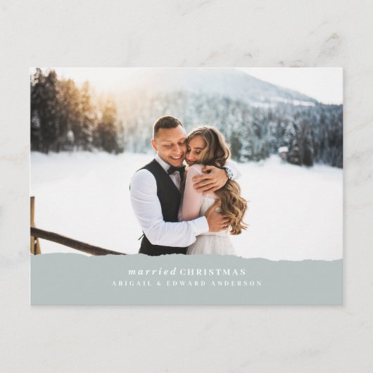 huwelijksverklaring met kerstcadeau briefkaart (Voorkant)