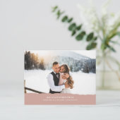 huwelijksverklaring met kerstcadeau briefkaart (Staand voorkant)