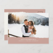 huwelijksverklaring met kerstcadeau briefkaart (Voorkant / Achterkant)