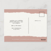 huwelijksverklaring met kerstcadeau briefkaart (Achterkant)