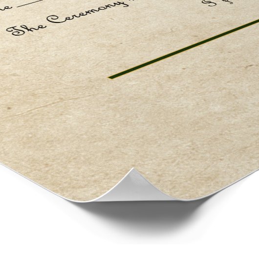 huwelijksverklaring poster (Hoek)