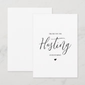 Huwelijksverkoper Dank u kaart- Locatie Bedankkaart (Voorkant / Achterkant)