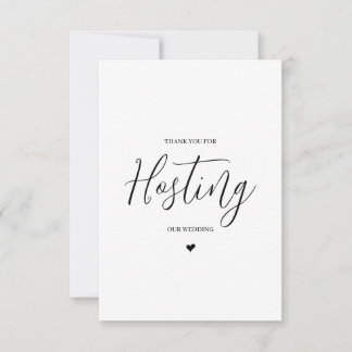 Huwelijksverkoper Dank u kaart- Locatie Bedankkaart