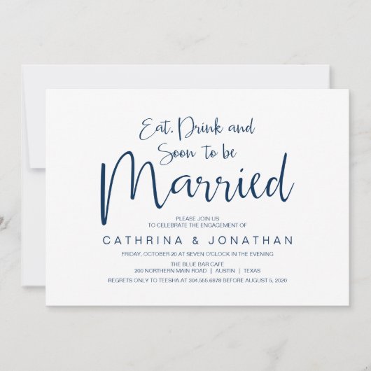 Huwelijksverlovingsfeest, handschriftscript kaart (Voorkant)