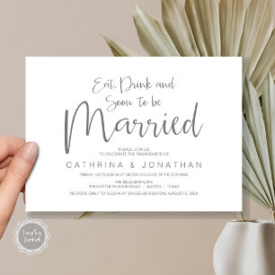 Huwelijksverlovingsfeest, handschriftscript kaart