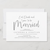 Huwelijksverlovingsfeest, handschriftscript kaart (Voorkant)