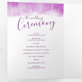 Huwelijksvernieuwing ceremonie moderne abstracte k drieluik programma (Binnenzijde eerst)