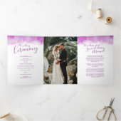 Huwelijksvernieuwing ceremonie moderne abstracte k drieluik programma (Binnen)