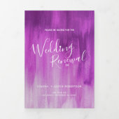 Huwelijksvernieuwing ceremonie moderne abstracte k drieluik programma (Cover)