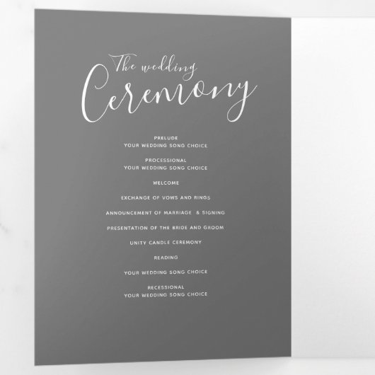 Huwelijksvernieuwing ceremonie programma koraal pr (Binnenzijde eerst)