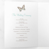 Huwelijksvernieuwing programma blauwgroen aqua vli (Binnenzijde eerst)