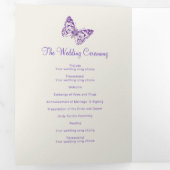 Huwelijksvernieuwing programma paarse vlinders (Binnenzijde eerst)