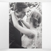 Huwelijksvernieuwing programma roze bruine vlinder (Binnenkant midden)