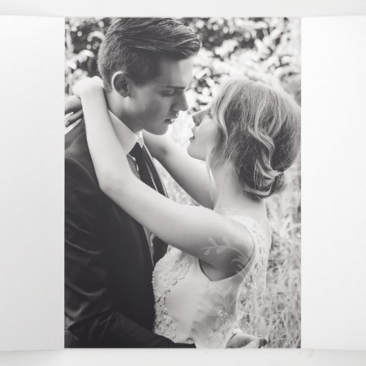 Huwelijksvernieuwing programma roze bruine vlinder (Binnenkant midden)