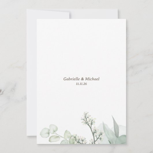 Huwelijksverontschuldigingsaankondiging Downsized  Kaart (Achterkant)