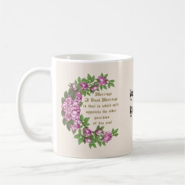 Huwelijksvers custom huwelijksbeker koffiemok
