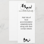 Huwelijksviering Accommodatiekaart Kaart (Voorkant / Achterkant)
