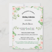 Huwelijksviering uitnodigen kaart (Voorkant)