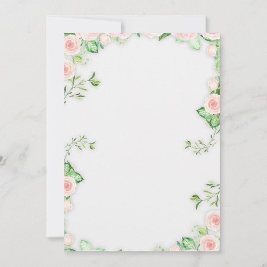 Huwelijksviering uitnodigen kaart (Achterkant)