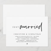 Huwelijksvlucht, Net Getrouwd Kaart (Voorkant / Achterkant)