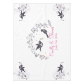 huwelijksvogels op een aanpasbaar tafelkleed (Voorkant)