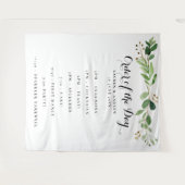 Huwelijksvolgorde van de Dag van Eucalyptusbladere Wandkleed (Voorkant (horizontaal))