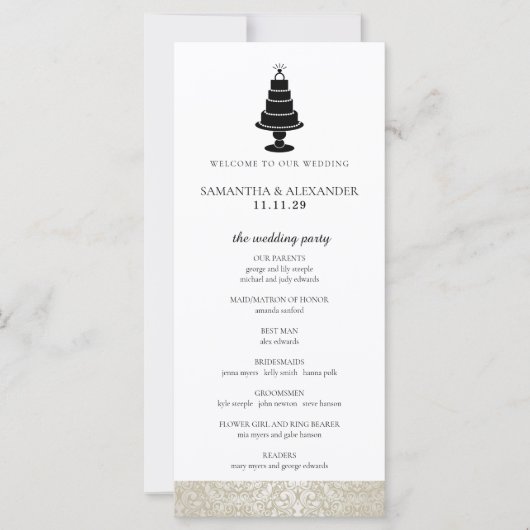 Huwelijksvoltrekking Tuin Bijen Programma (Voorkant)