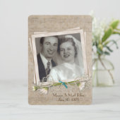 huwelijksvow - verlenging oude foto - lijst en mad kaart (Staand voorkant)