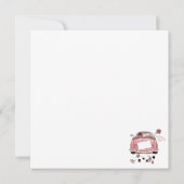 huwelijkswagen bedankkaart (Achterkant)