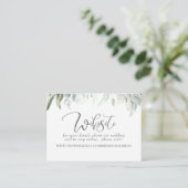 Huwelijkswebsite Bohemian Greenery Visitekaartje (Staand voorkant)