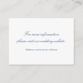 Huwelijkswebsite Insteekkaart - Penobscot Bay Set Informatiekaartje (Voorkant)