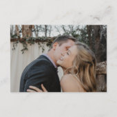 Huwelijkswebsite Minimale foto details Informatiekaartje (Achterkant)