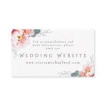 Huwelijkswebsite | Moderne bloemige blush roze pio