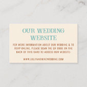 Huwelijkswebsite QR Code Cowboy Land Western Informatiekaartje (Voorkant)