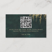 Huwelijkswebsite QR Code Enchanted Forest Boughs Informatiekaartje (Achterkant)