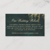 Huwelijkswebsite QR Code Enchanted Forest Vines Informatiekaartje (Voorkant)